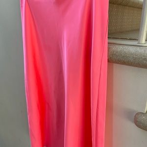 J Crew bias cut satin slip skirt